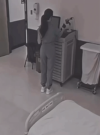 CCTV에 찍힌 이상한 간호사의 행동