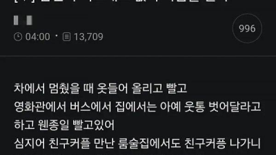 남친이 집착하는 신체부위
