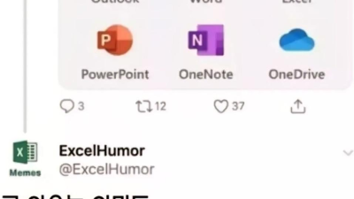 엑셀 프로그램 아이콘이 X인 이유