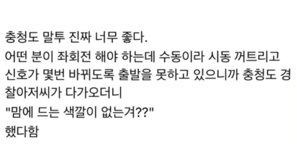 충청도식 드립 모음