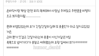 회사에서 좀비가 된 썰