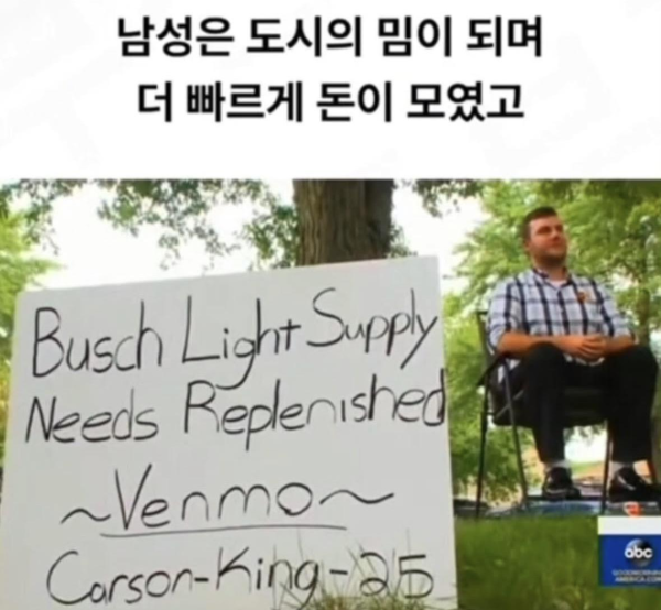 맥주가 공짜로 먹고 싶었던 한 남자