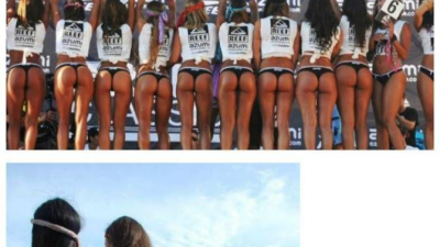 남미에서 열린 엉덩이 미인 대회