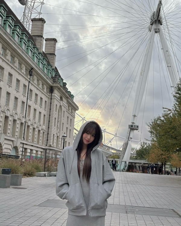 영국에 놀러간 미시룩 장원영