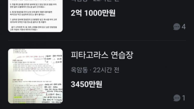 당근마켓 박혁거세 판매자의 판매물품