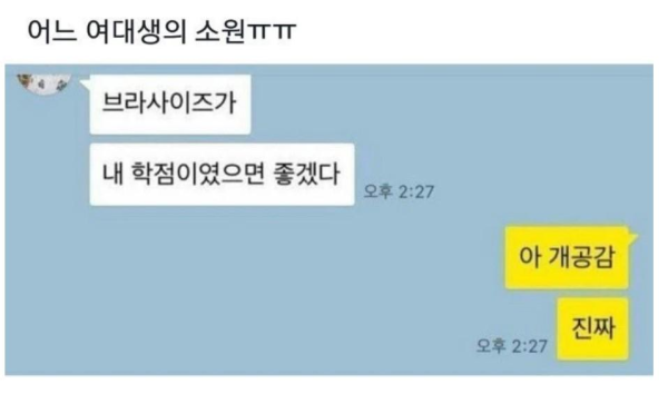 어느 여대생의 소원