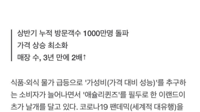 요즘 인기 폭발하는 프랜차이즈