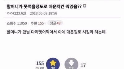 매운치킨 추천받는 디시인