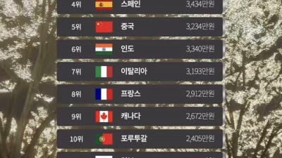 세계 결혼 비용 순위