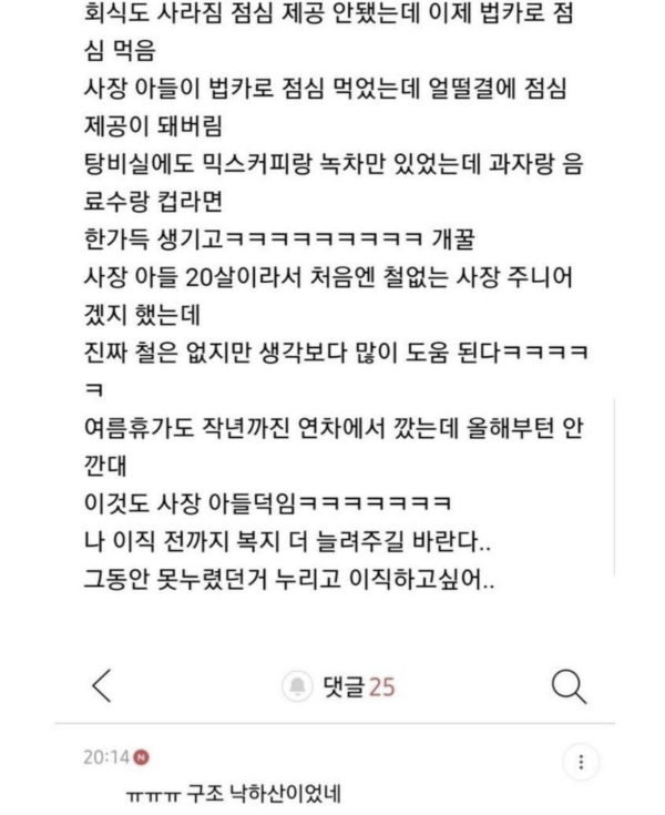 사장아들이 낙하산으로 들어왔는데 생긴 일