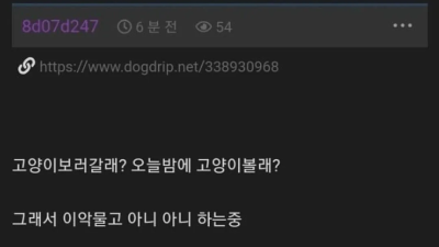 이상한거 배워온 마누라