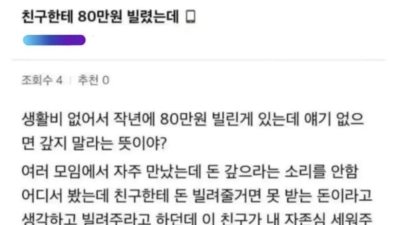 친구끼리 돈거래 하면 안되는 이유