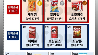 2025년 인기과자 Top10