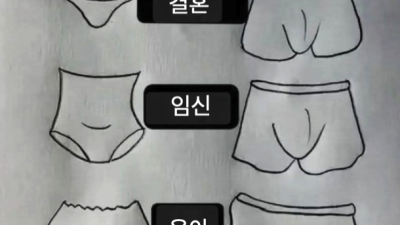 남여 상황별 팬티 상황