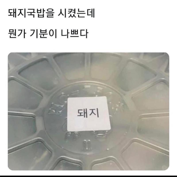 국밥을 시켰는데 기분이 나쁜 이유
